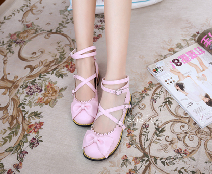 Sosic - Sweet Lolita Low Heel Shoes Multicolors