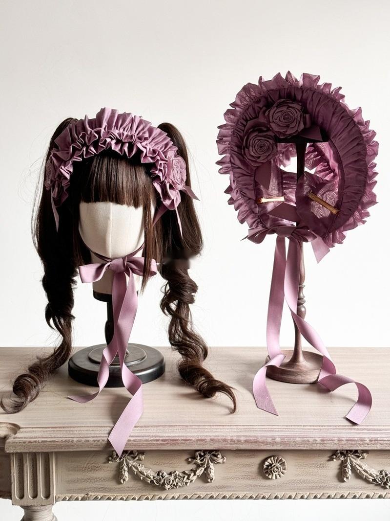 MAID - Elegant Lolita Hairband Bow Multiple Colors BNT