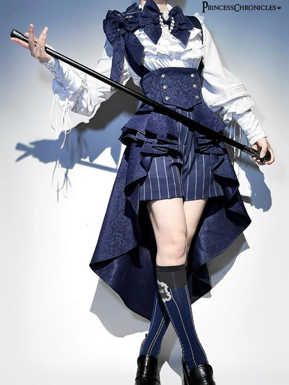 Princess Chronicles - Rabbit Theater - Ouji Lolita Suspender Waistband Shorts Set