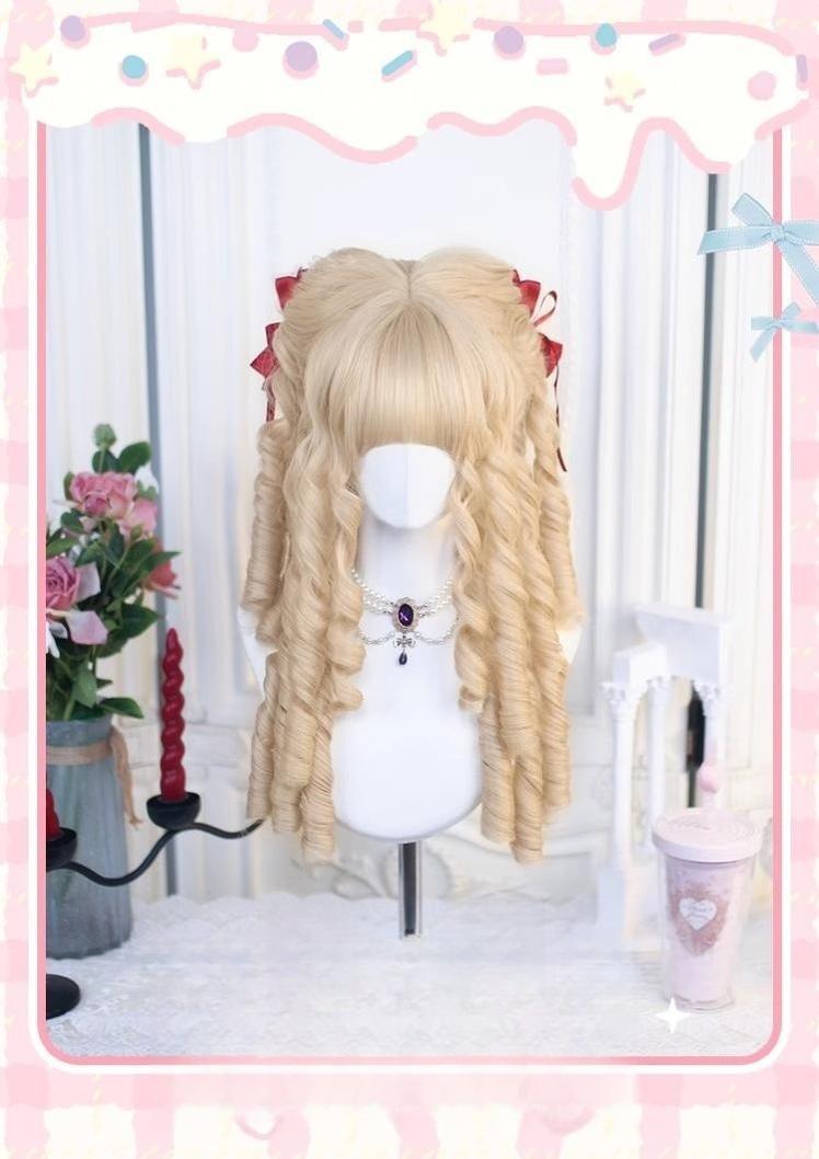 Dalao Home - 50-55 CM Lolita Wig with Retro Roman Curls
