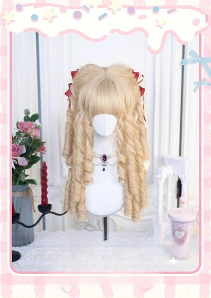 Dalao Home - 50-55 CM Lolita Wig with Retro Roman Curls