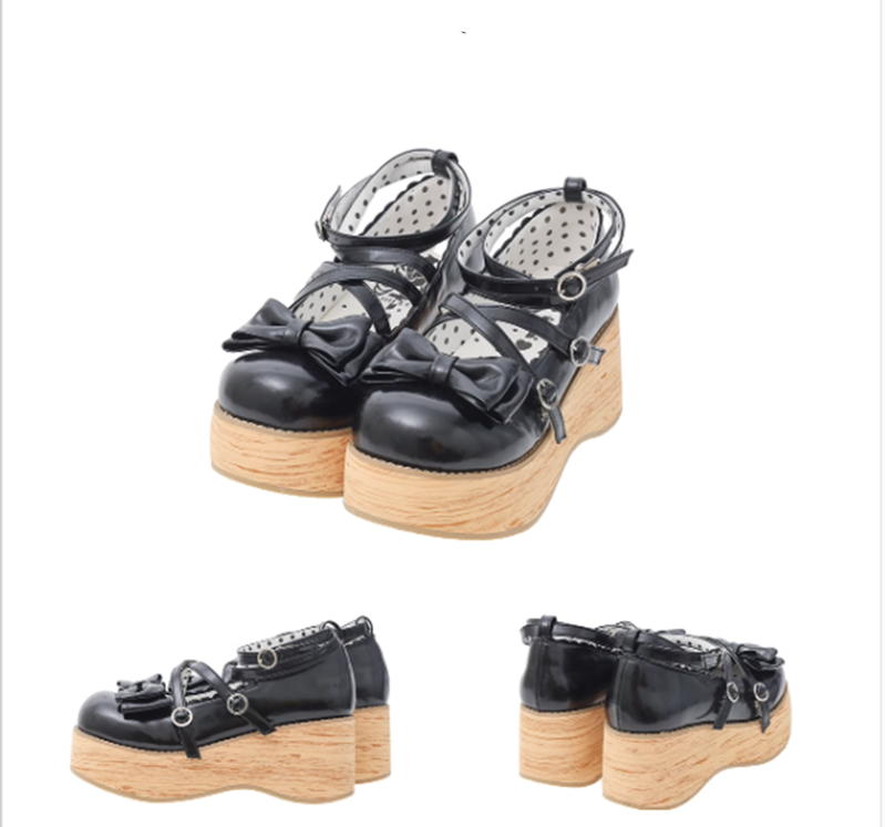 MODO - Sweet Lolita Round-Toe Platform Shoes