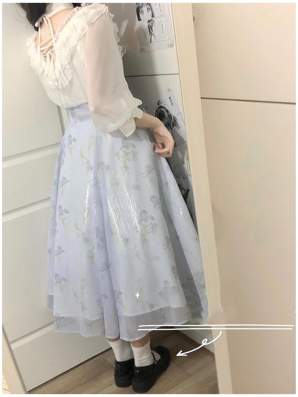Cornfield Lolita - Iris Dream - Elegant Lolita Dress Short Sleeve OP