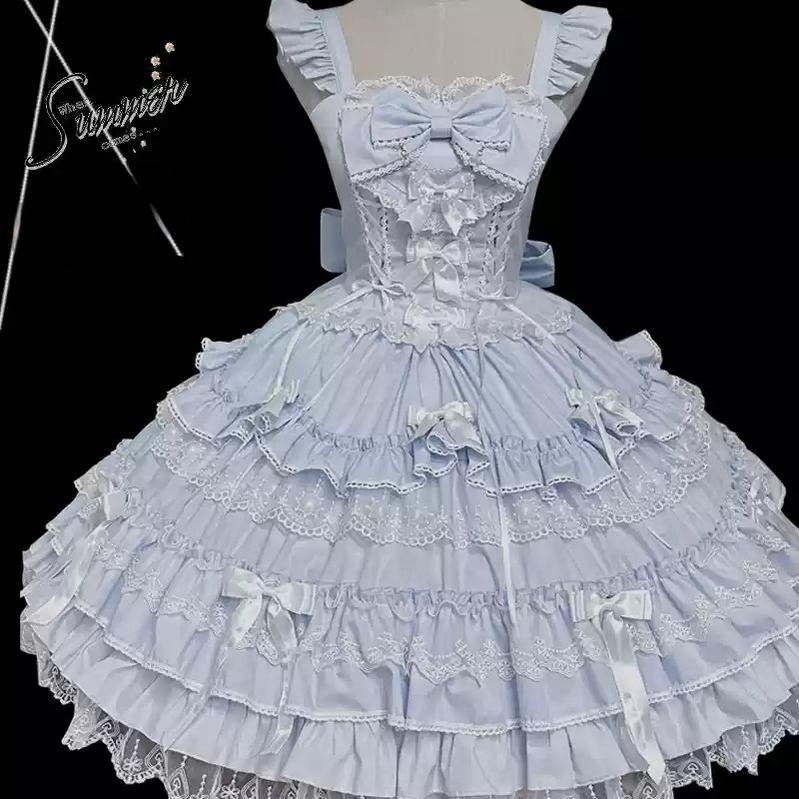ZhiJinYuan - Love Notebook - Old School Lolita JSK Vintage Doll Tiered Dress
