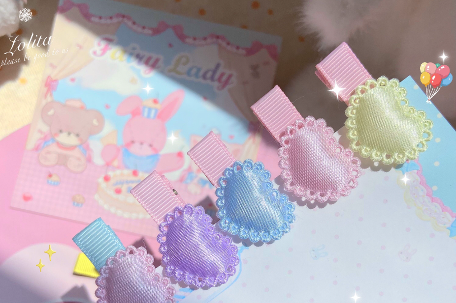 Bear Doll - Original Homemade Bared Sweet Lolita Hair Clips