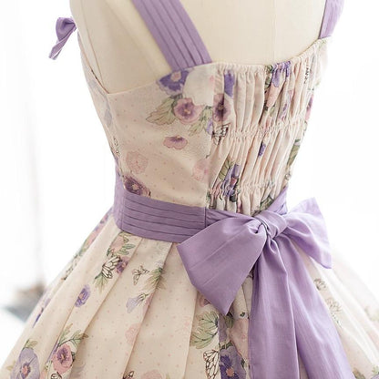 Forest Wardrobe - Forest Holiday - Elegant Lolita Foral Print JSK Dress Multicolors