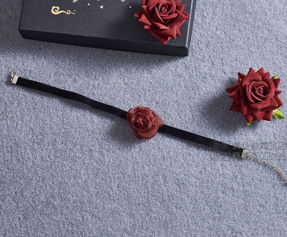 Sugar Time - Gothic Lolita Burgundy Hair Accessory