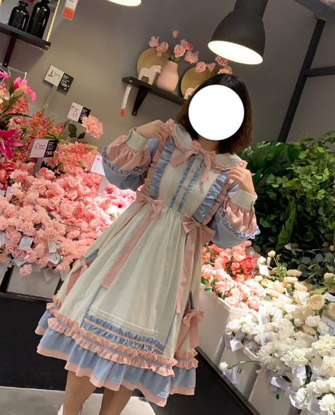 Niu Niu - Plus Size Lolita Dress Oversized OP, Long Sleeve