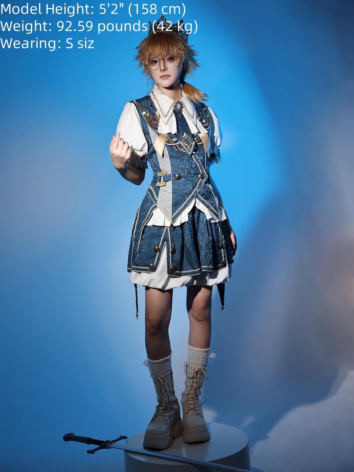 Your Princess - Contract Magic - Jacquard Ouji Lolita Vest Outfit