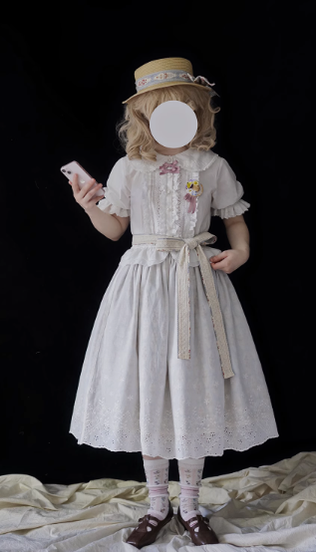 Miss Point - Little Anna - Elegant Lolita Cotton Puff Sleeve Blouse