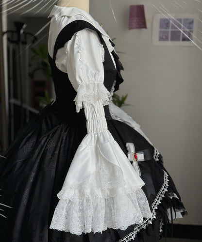 CastleToo - Night Rose - Elegant Ouji Lolita Suits, JSK / Shorts