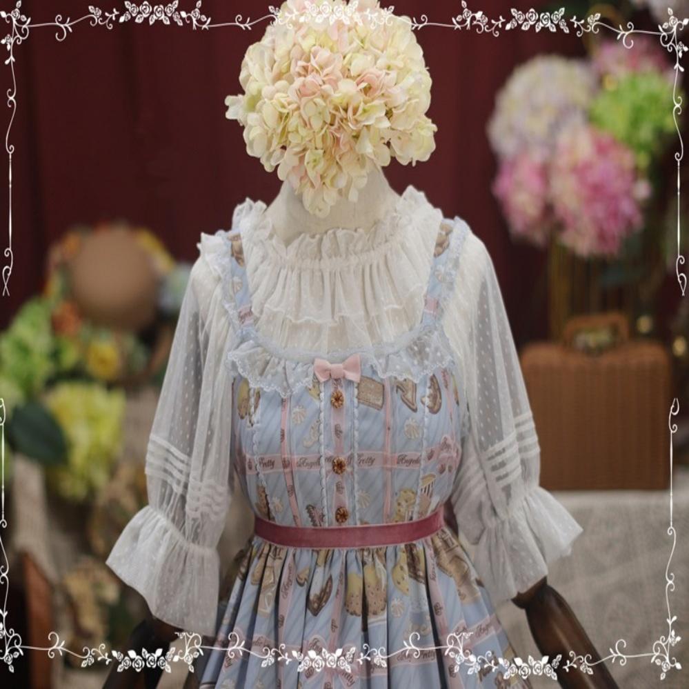 Tiny Garden - Sweet Dots Retro Lolita Summer Blouse