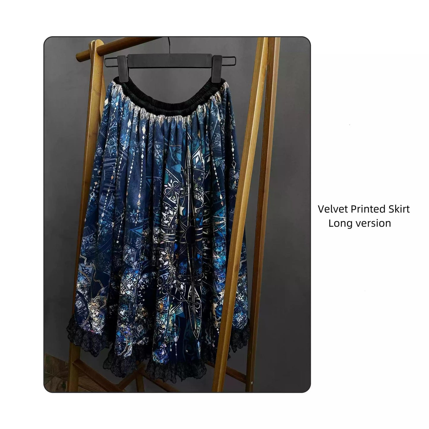 SUSIN - Night Traveler - Classic and Elegant Gothic Dress with Colorful Window Prints