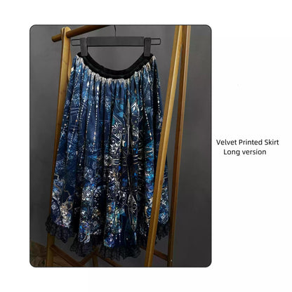 SUSIN - Night Traveler - Classic and Elegant Gothic Dress with Colorful Window Prints