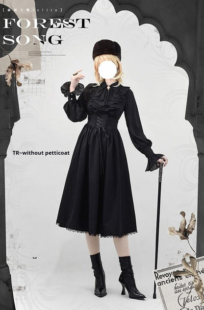 Forest Song - Astris - Classic Lolita SK Double-sided Wearing Fishbone Skirt