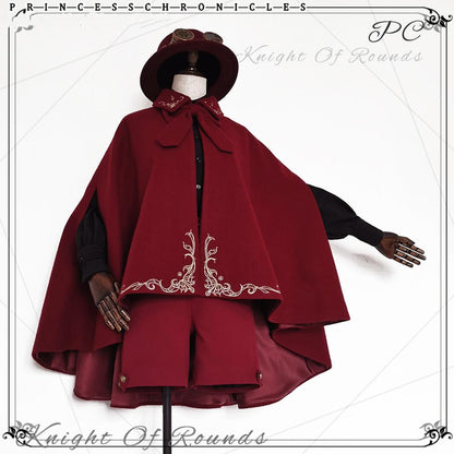 Princess Chronicles - Medieval Ouji Lolita Embroidered Cape