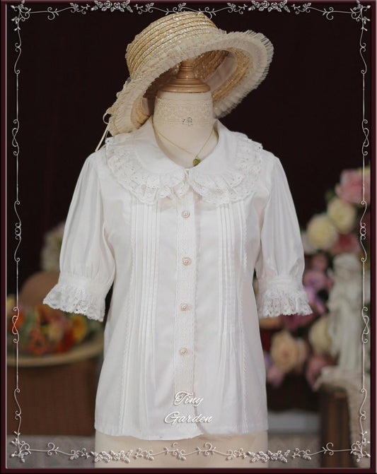Tiny Garden - Antique Doll - Kawaii Cotton Lolita Blouse