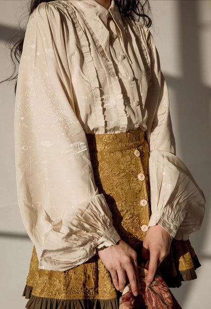 ZJstory - Starry for You - Vintage Lolita Shirt American Retro Style Blouse