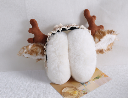 Xiaogui - Christmas Foldable Antlers Earmuffs Lolita KC