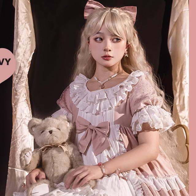 Sinwavy - Waltz - Elegant Lolita Long Curly Wig Multicolors