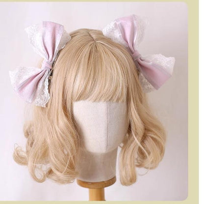 Xiaogui - Sweet Lolita Headdress Pink Handmade Christmas Accessories