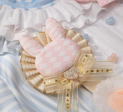 Forest Fluorescent Carps - Ouji Lolita OP Dress Circus Lolita Strip Prince Suit