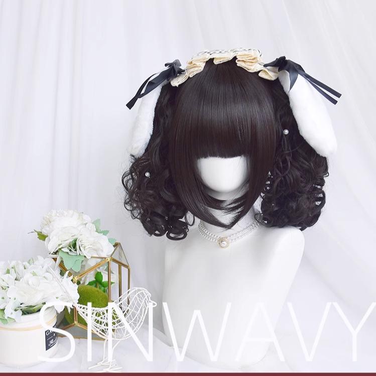 Sinwavy - Pandora's Box - Lolita Short Wig with Cute Double Ponytails