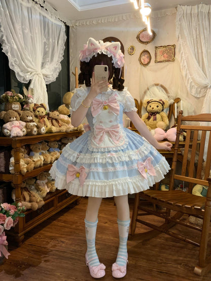Sugar Girl - MeowRin SweetMaid - Sweet Lolita JSK, Adjustable Straps