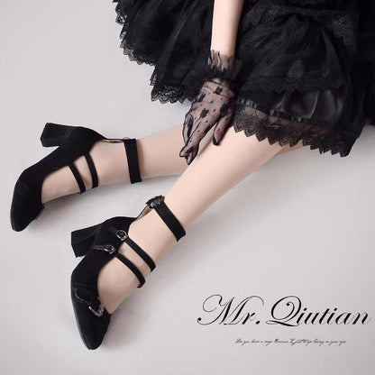 MR.Qiutian - Velia - Elegent Lolita Shoes CLA Thick Heel Shoes