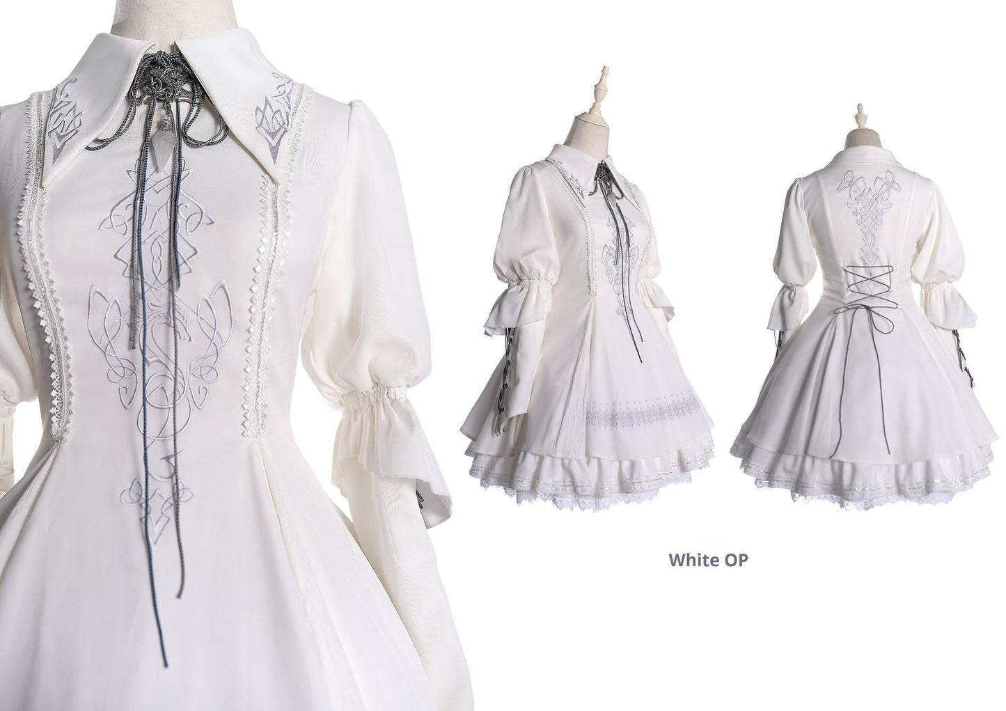 Wuyuzhe - Dragoon Knight 1.0 Version - Western Fantansy Style Suit Embroidery Dress Set Double-Sided Vest