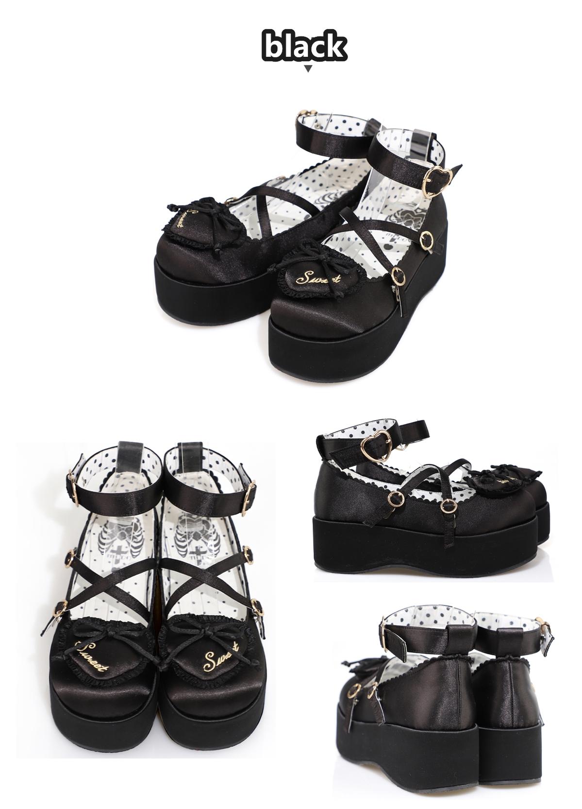 MODO - Deep Sleep Dream - Kawaii Lolita Shoes Muffin Platform Round Toe