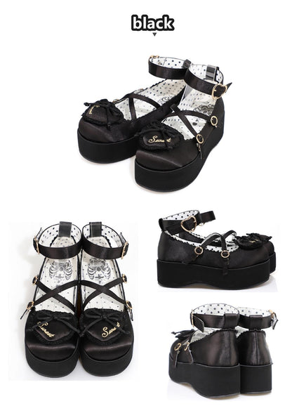 MODO - Deep Sleep Dream - Kawaii Lolita Shoes Muffin Platform Round Toe