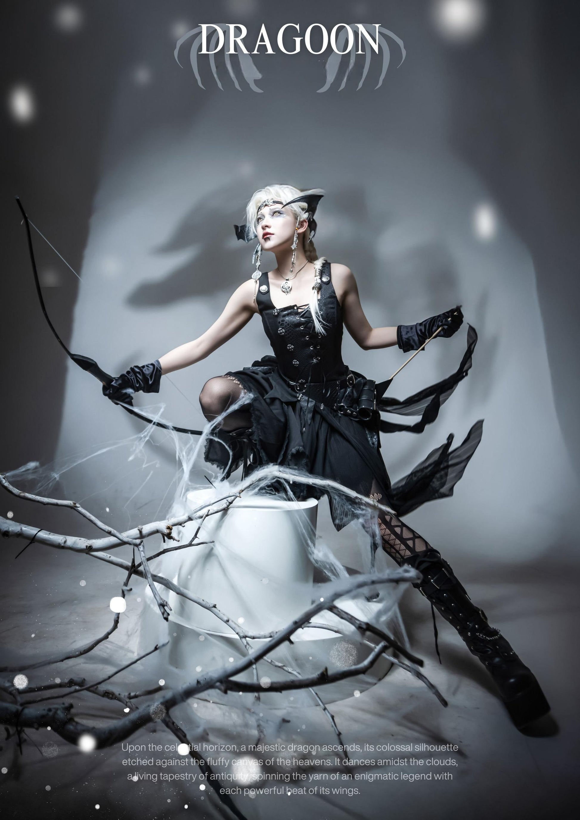 Wuyuzhe - Dragoon Knight 3.0 Version - Western Fantasy Style Lolita Irregular Skirt Set Lolita Vest