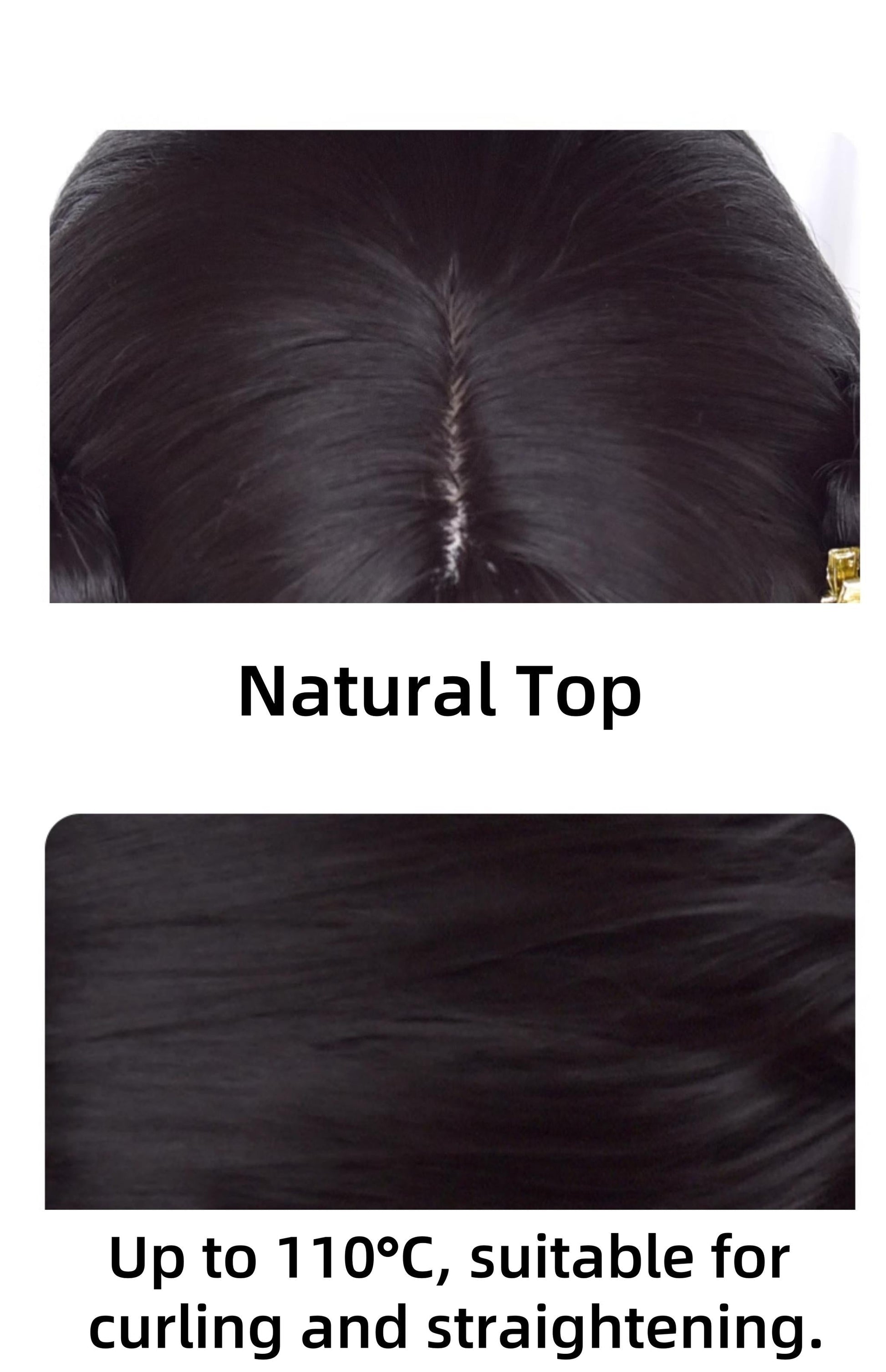 Sinwavy - Gothic Lolita Wig Black Natural Hair With Ponytails & Braids