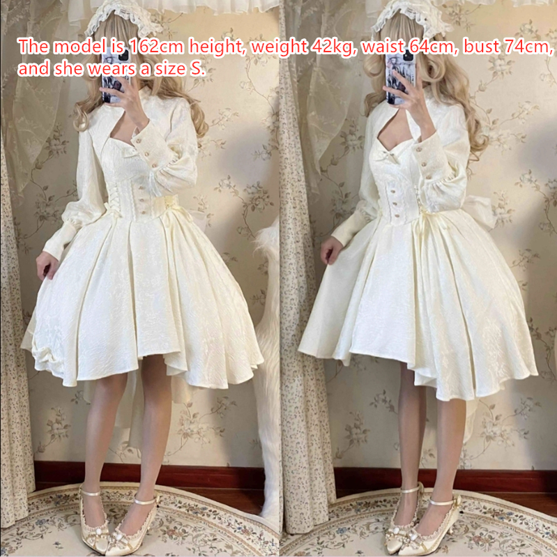 Strawberry Duck - Gothic Lolita Dress White Lolita JSK