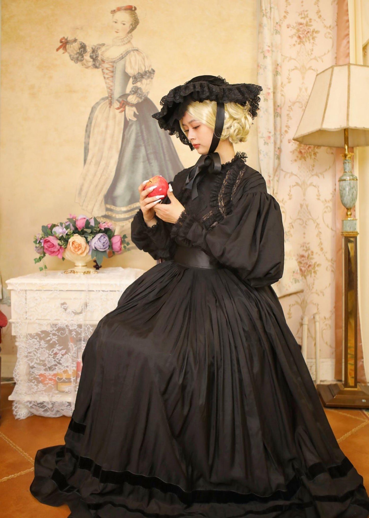 Lace Garden - Cool Summer - Vintage Lolita Victorian Shirt