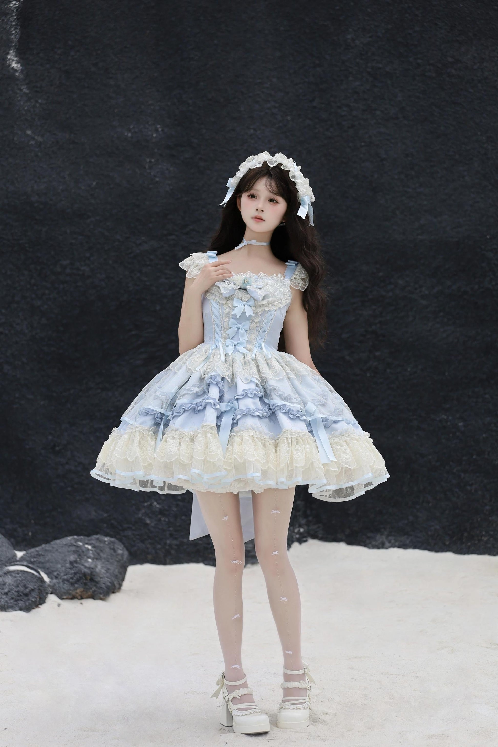 Sugar Girl - Dream Whisper Butterfly - Ballet-Inspired Sweet Lolita JSK Dress