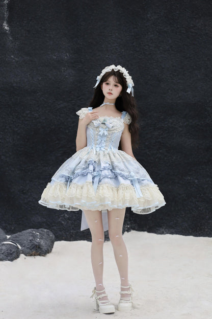 Sugar Girl - Dream Whisper Butterfly - Ballet-Inspired Sweet Lolita JSK Dress