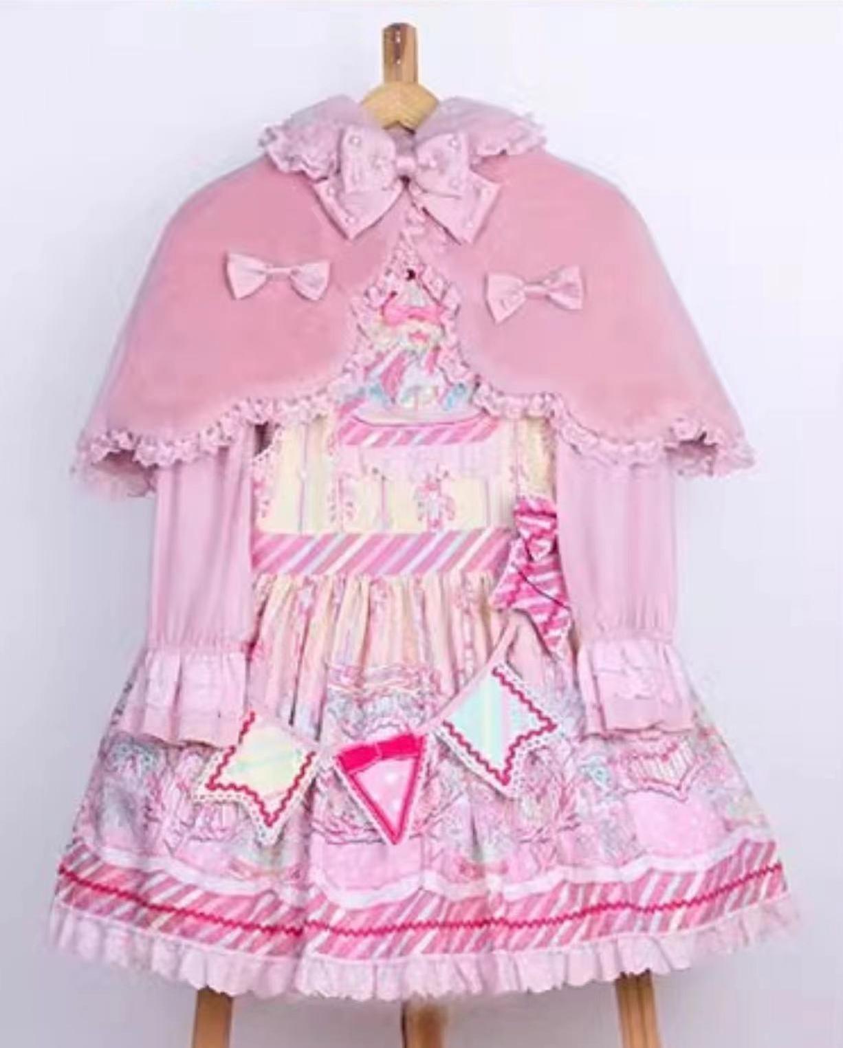 Letters from Unknown Star - Kawaii Lolita Cape Winter Lolita Shawl Daily