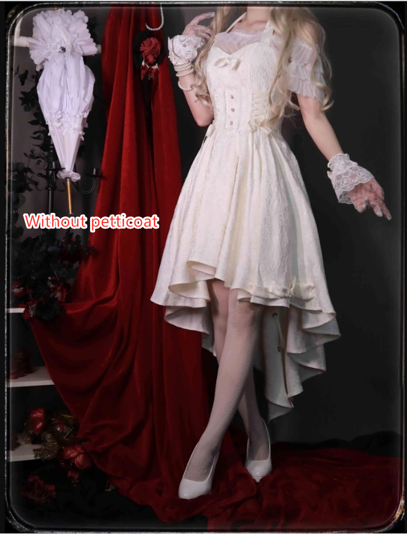 Strawberry Duck - Gothic Lolita Dress White Lolita JSK