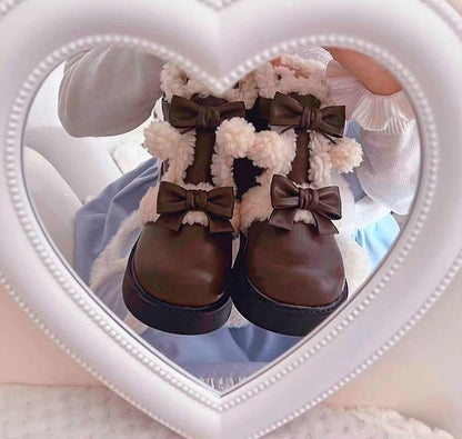 Beauty Bunny - Furry Bear - Winter Cute Lolita Shoes Short Snow Boots
