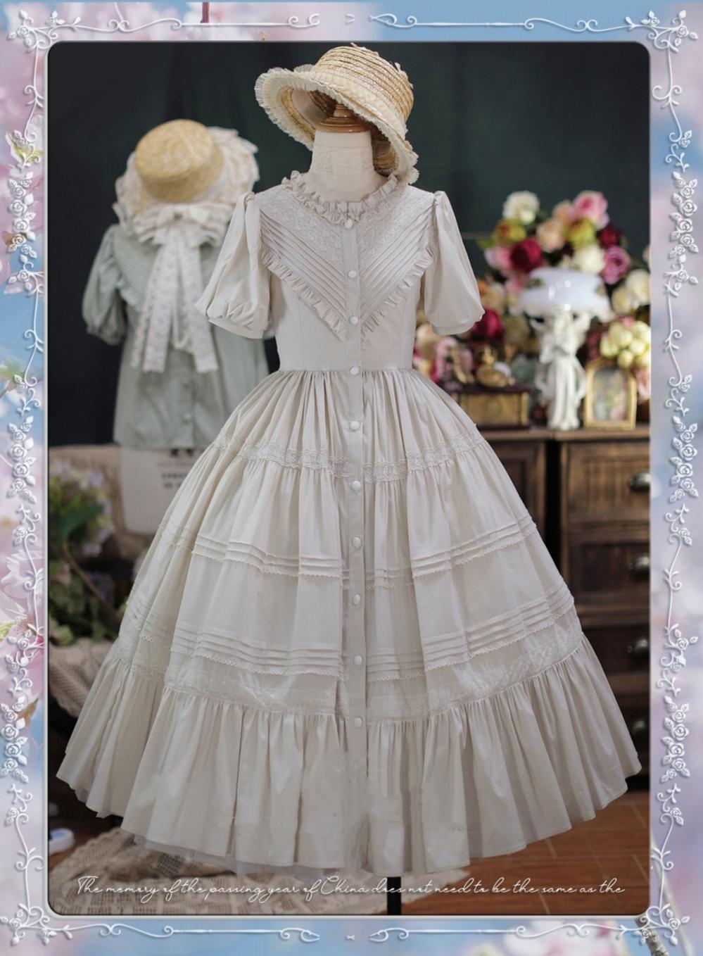 Tiny garden - Elegant Lolita Short Sleeve OP Multicolors