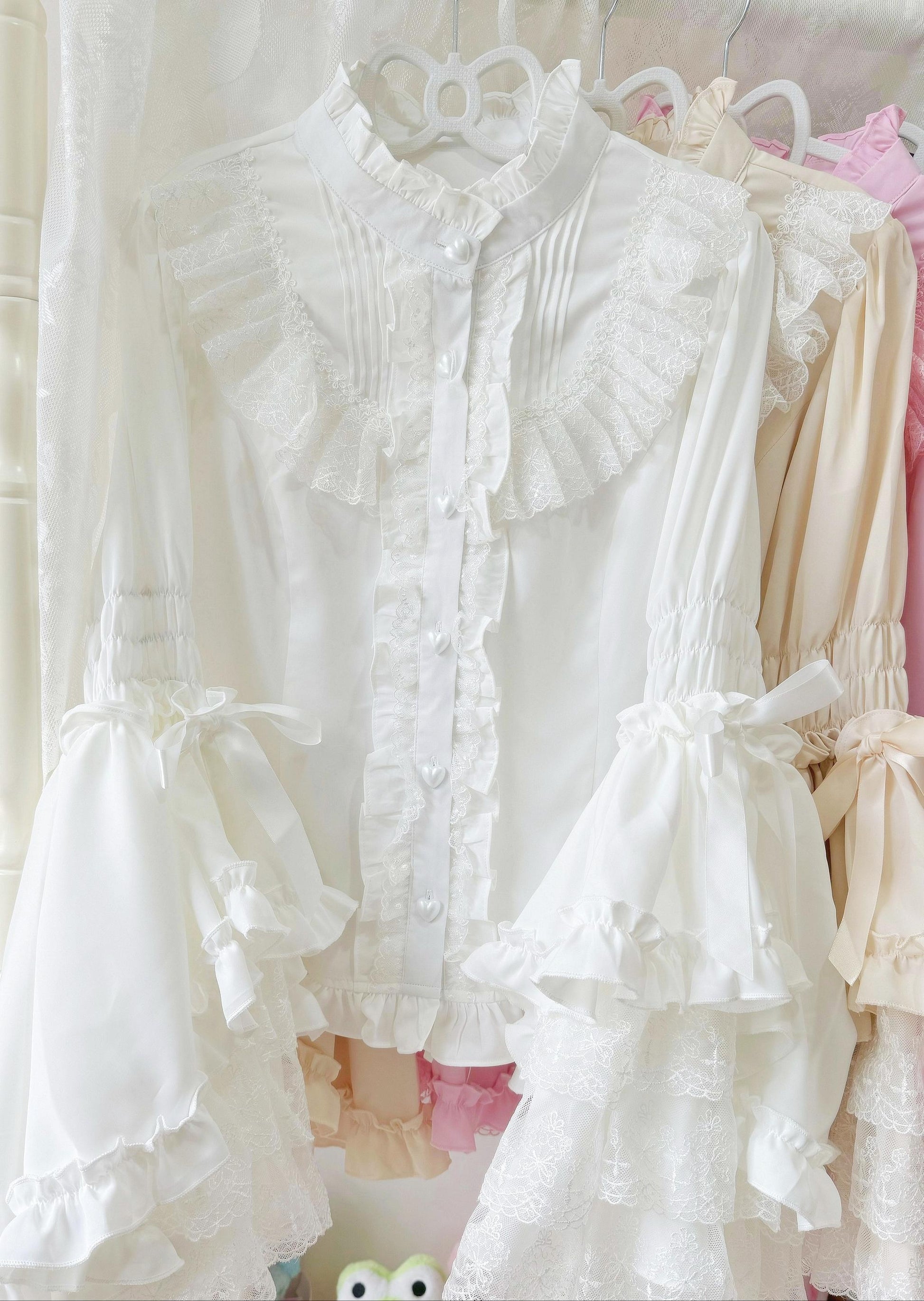 Twilight Zone - Gorgeous Sweet Lace Lolita Shirt, Hime Sleeve