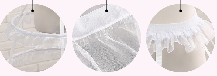 Manyiluo - Adjustable Lolita Petticoat Fish-bone Hollow-out Pannier