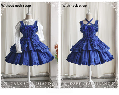 Dark Star Island - Halloween Gothic Lolita JSK Short Lolita Jumper Dress