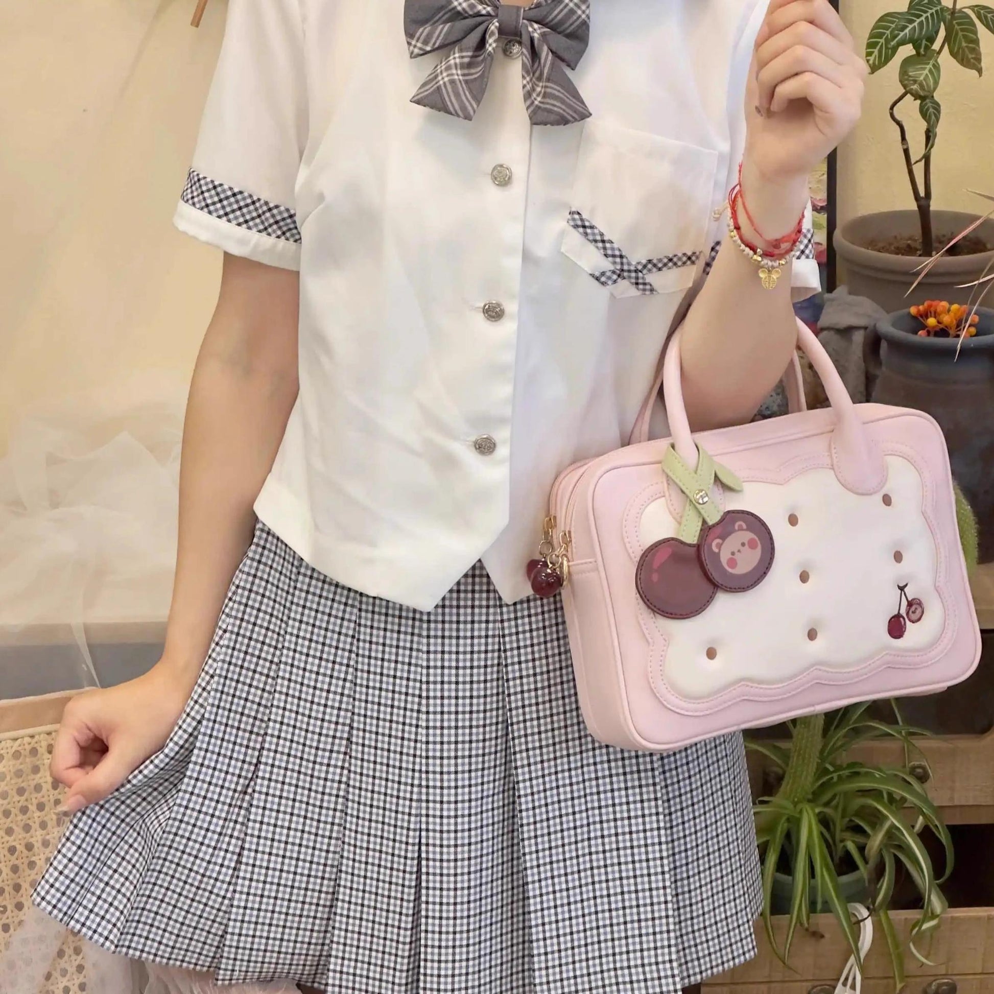 Morning Glory - Kawaii Lolita Bag Cherry Biscuit Shoulder Crossbody Handbag