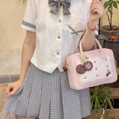 Morning Glory - Kawaii Lolita Bag Cherry Biscuit Shoulder Crossbody Handbag