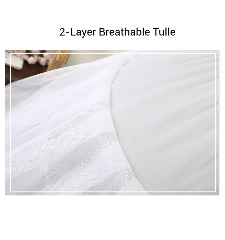 Manyiluo - Wedding Lolita High Volume Long Petticoat | 44.1 (112 CM)"