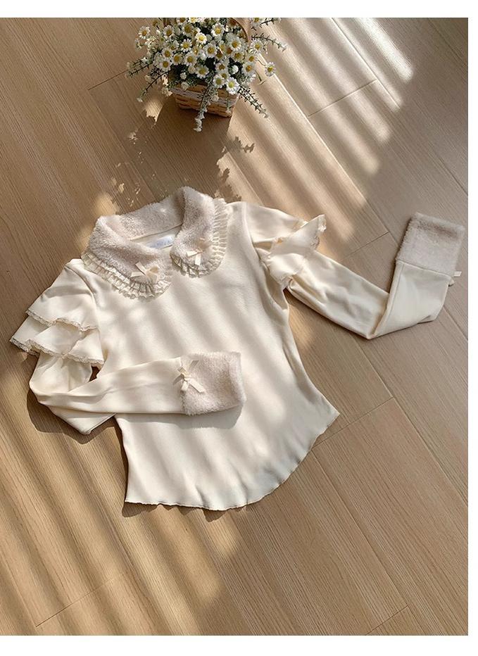 With PUJI - Sweet Lolita Innerwear Autumn and Winter Lolita Sweater