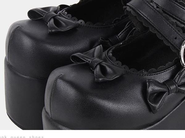 Angelic Imprint - Angelic Imprint - Punk Lolita Shoes High Platform Shoes with Bow